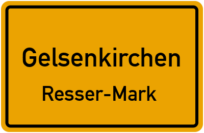 Straßenverzeichnis Gelsenkirchen Resser-Mark