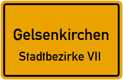 Straßenverzeichnis Gelsenkirchen Stadtbezirke VII