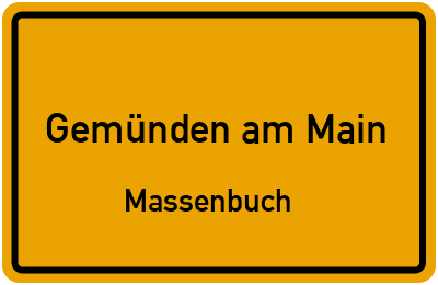 Straßenverzeichnis Gemünden am Main Massenbuch