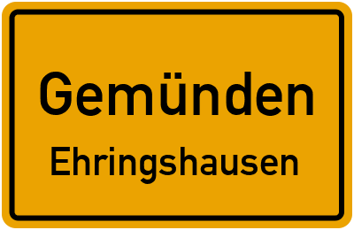 Straßenverzeichnis Gemünden Ehringshausen