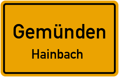 Straßenverzeichnis Gemünden Hainbach