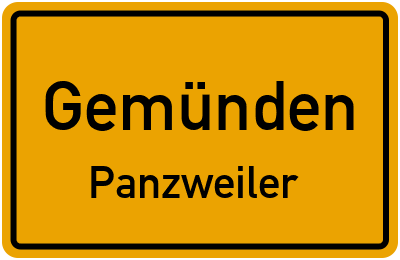 Straßenverzeichnis Gemünden Panzweiler