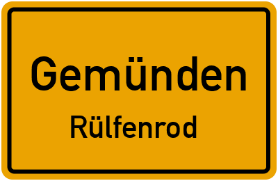Straßenverzeichnis Gemünden Rülfenrod