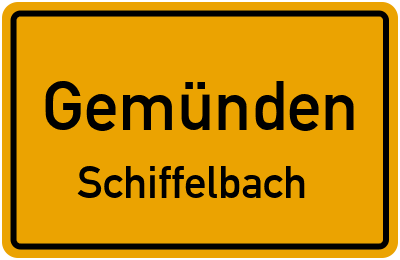 Straßenverzeichnis Gemünden Schiffelbach