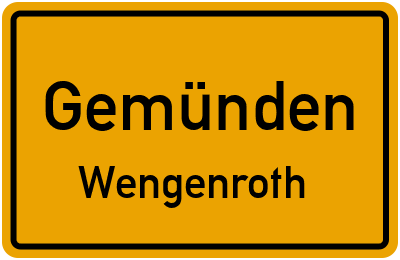 Straßenverzeichnis Gemünden Wengenroth