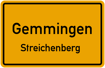 Straßenverzeichnis Gemmingen Streichenberg