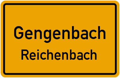Ortsschild Gengenbach Reichenbach
