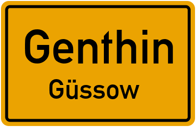Straßenverzeichnis Genthin Güssow