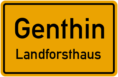 Straßenverzeichnis Genthin Landforsthaus