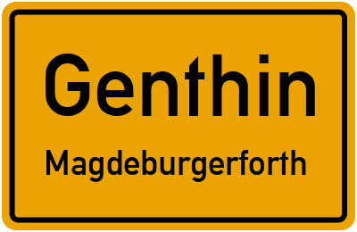 Straßenverzeichnis Genthin Magdeburgerforth