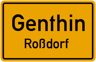 Straßenverzeichnis Genthin Roßdorf