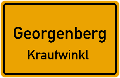 Ortsschild Georgenberg Krautwinkl