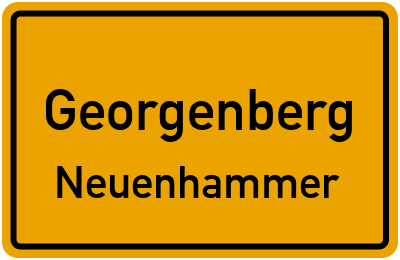 Straßenverzeichnis Georgenberg Neuenhammer