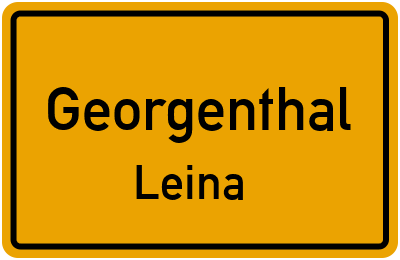 Straßenverzeichnis Georgenthal Leina
