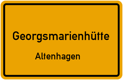 Straßenverzeichnis Georgsmarienhütte Altenhagen