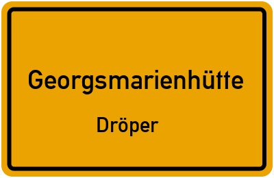 Straßenverzeichnis Georgsmarienhütte Dröper