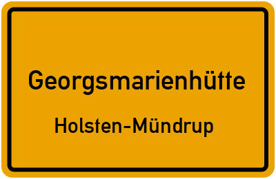 Ortsschild Georgsmarienhütte Holsten-Mündrup