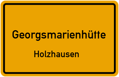 Ortsschild Georgsmarienhütte Holzhausen