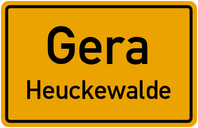 Straßenverzeichnis Gera Heuckewalde