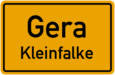 Straßenverzeichnis Gera Kleinfalke