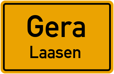 Straßenverzeichnis Gera Laasen