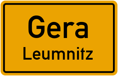 Straßenverzeichnis Gera Leumnitz