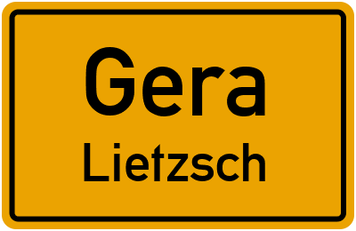 Straßenverzeichnis Gera Lietzsch