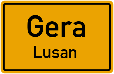 Straßenverzeichnis Gera Lusan