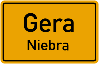 Straßenverzeichnis Gera Niebra