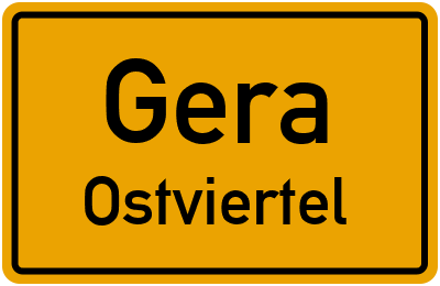 Straßenverzeichnis Gera Ostviertel
