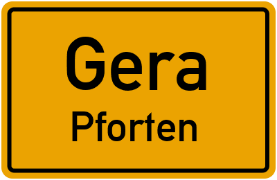 Straßenverzeichnis Gera Pforten