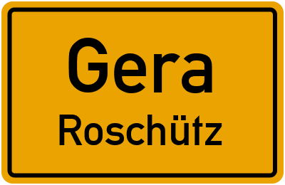 Straßenverzeichnis Gera Roschütz