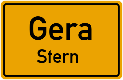 Straßenverzeichnis Gera Stern