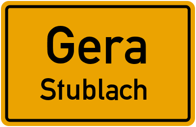 Straßenverzeichnis Gera Stublach