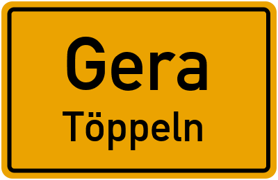 Straßenverzeichnis Gera Töppeln
