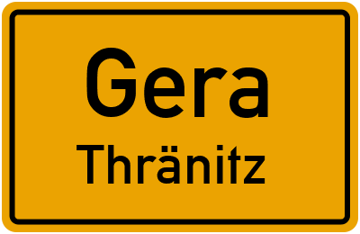 Straßenverzeichnis Gera Thränitz