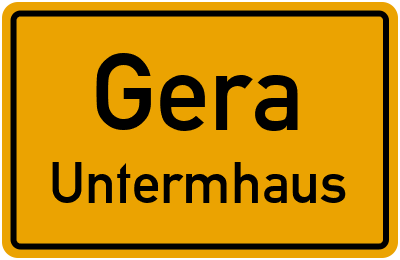 Straßenverzeichnis Gera Untermhaus