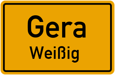 Straßenverzeichnis Gera Weißig