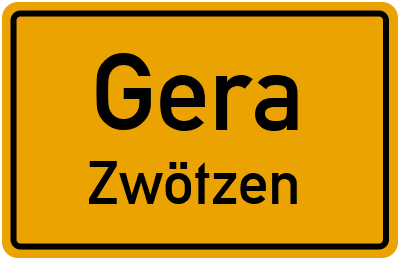 Straßenverzeichnis Gera Zwötzen