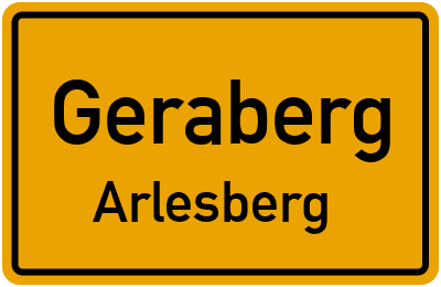 Straßenverzeichnis Geraberg Arlesberg