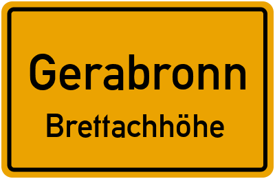 Straßenverzeichnis Gerabronn Brettachhöhe