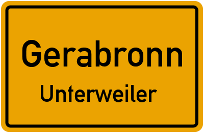Straßenverzeichnis Gerabronn Unterweiler