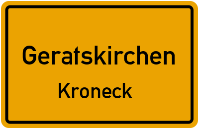 Straßenverzeichnis Geratskirchen Kroneck
