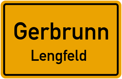 Straßenverzeichnis Gerbrunn Lengfeld