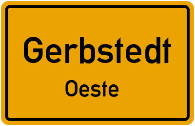Straßenverzeichnis Gerbstedt Oeste