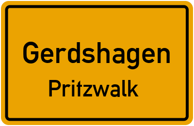 Straßenverzeichnis Gerdshagen Pritzwalk