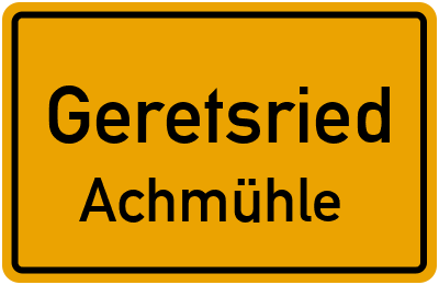 Straßenverzeichnis Geretsried Achmühle