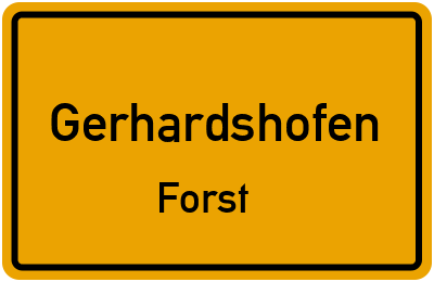 Straßenverzeichnis Gerhardshofen Forst