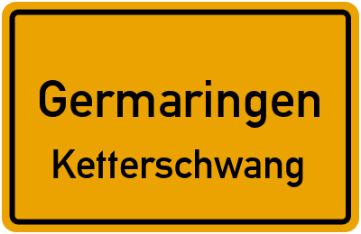 Straßenverzeichnis Germaringen Ketterschwang