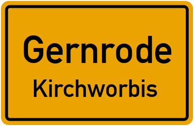 Straßenverzeichnis Gernrode Kirchworbis